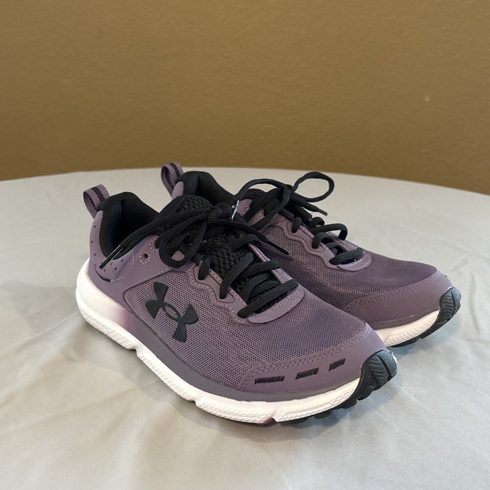 Under Armour Women's Athletic Shoes Purple Black Charged Assert 10, Size 8